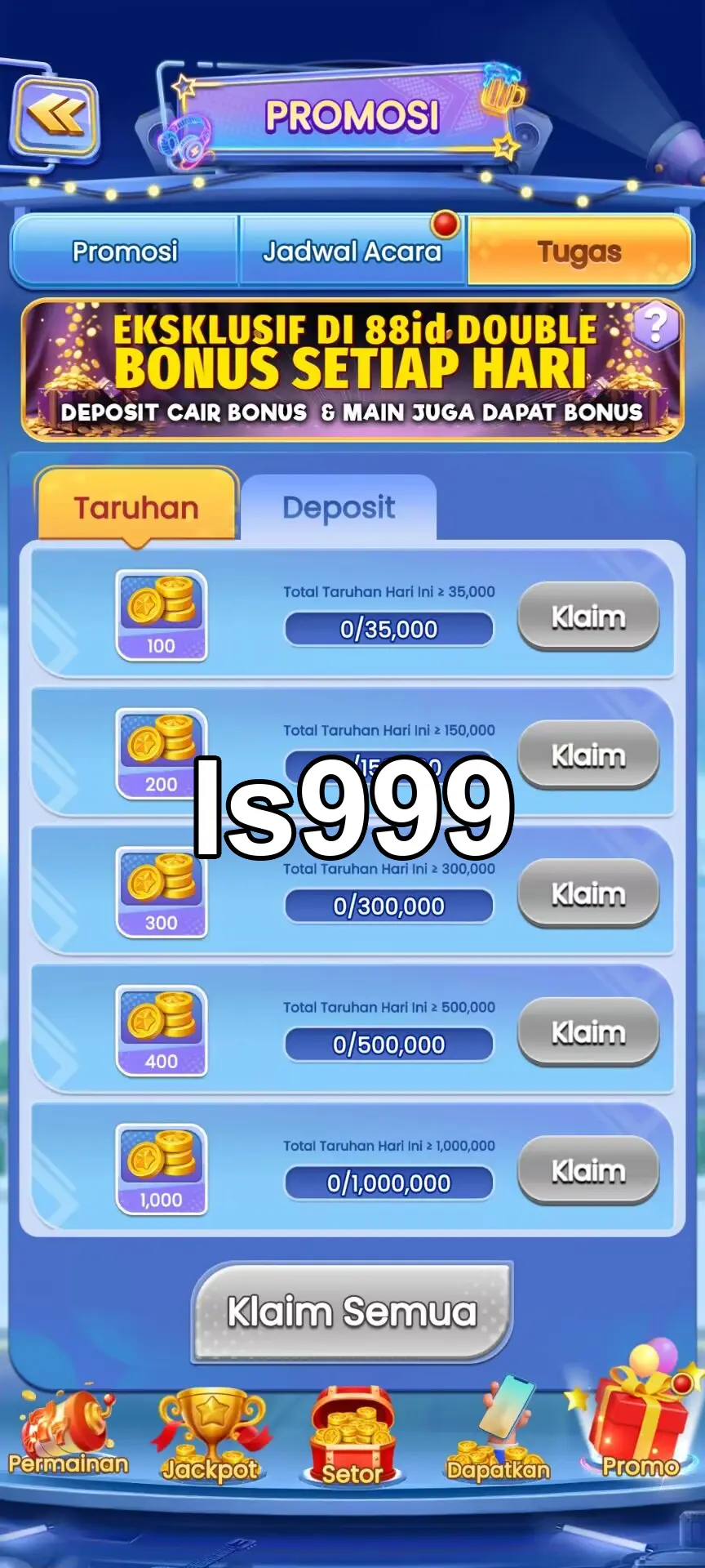 ls999 Tangkapan Layar - APK Resmi